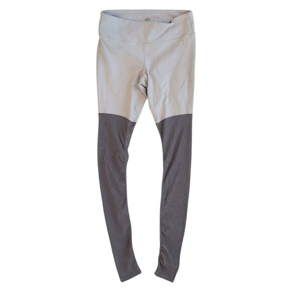 Alo Yoga Goddess Leggings in Alloy/Stormy Heather Size L - Picture 2 of 6